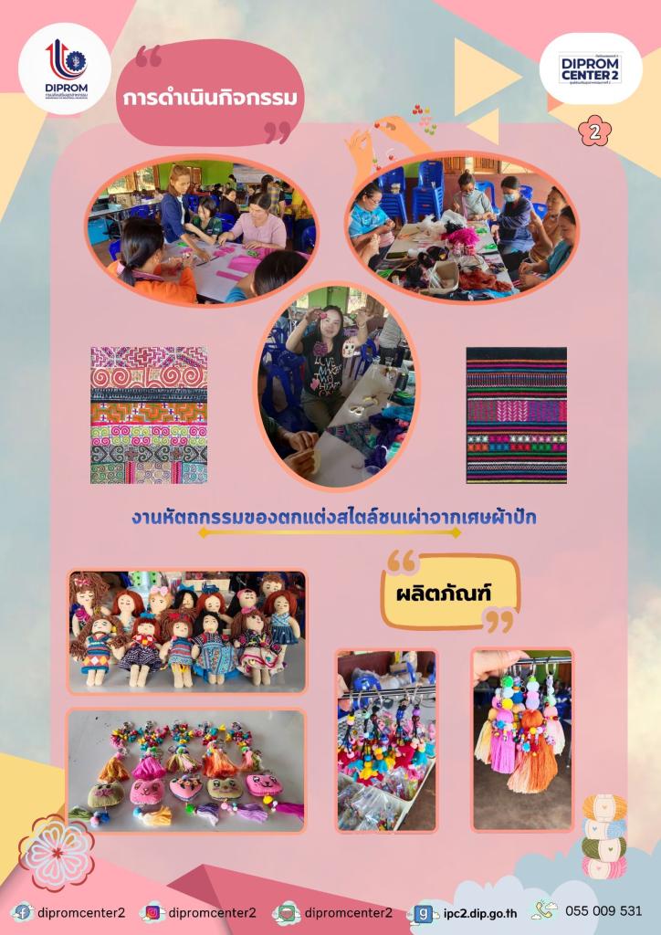 พัฒนาทักษะการผลิต ผลิตภัณฑ์ชุมชน