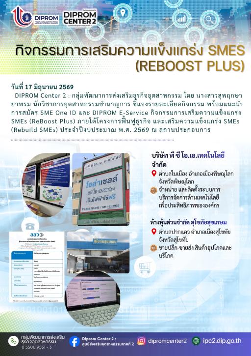 เสริมแกร่ง SMEs Reboost Plus